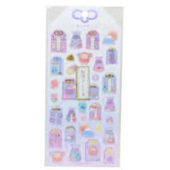Japan Kamio Clear Plump 3D Sticker - Amulet Gold Purple