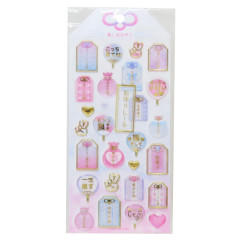 Japan Kamio Clear Plump 3D Sticker - Amulet Gold Pink Blue