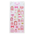 Japan Kamio Clear Plump 3D Sticker - Amulet Gold Pink Love - 1