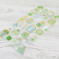 Japan Kamio Clear Plump 3D Sticker - Amulet Gold Green - 2
