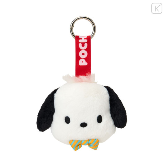 Japan Sanrio Mascot Bag Charm - Pochacco : Face Ribbon - 1