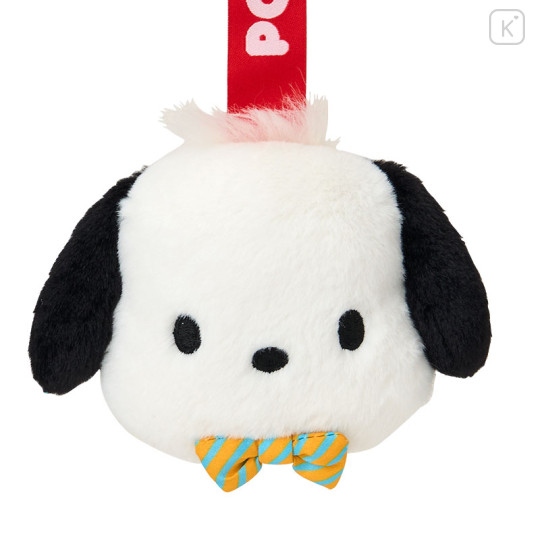 Japan Sanrio Mascot Bag Charm - Pochacco : Face Ribbon - 3