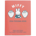 Japan Miffy B6 Planner Monthly & Weekly Schedule Book - Miffy : Strawberry 2026 - 1
