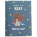 Japan The Bear's School B6 Planner Monthly & Weekly Schedule Book - Flower Navy 2026 - 1