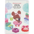 Japan The Bear's School A6 Planner Monthly Schedule Book - Pink Dress 2026 - 1