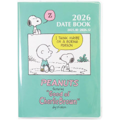 Japan Peanuts A6 Planner Monthly Schedule Book - Snoopy : Charlie 2026
