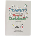Japan Peanuts A5 Planner Monthly Schedule Book - Snoopy & Woodstock : Grey 2026 - 1