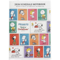 Japan Peanuts A5 Planner Monthly Schedule Book - Snoopy : Friends White 2026 - 1