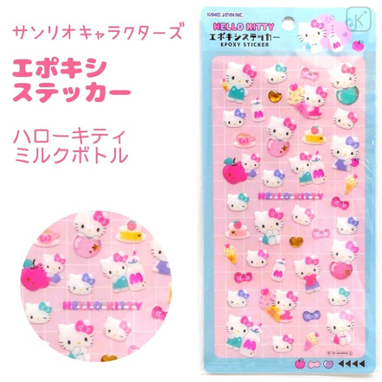 Japan Sanrio Epoxy Seal Sticker - Hello Kitty : Love Gold Foil - 1