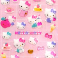 Japan Sanrio Epoxy Seal Sticker - Hello Kitty : Love Gold Foil - 2