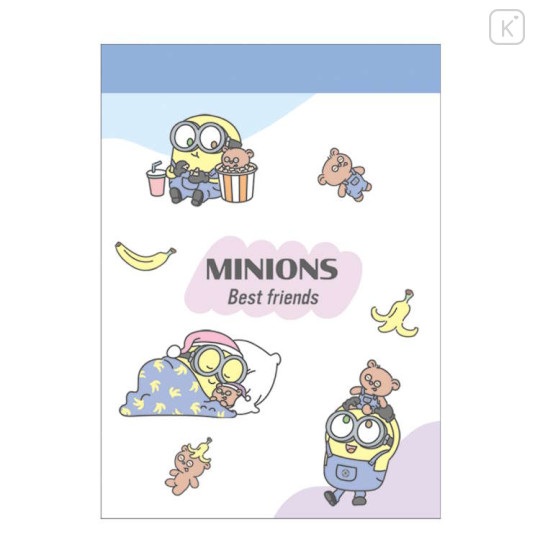 Japan Minions Mini Notepad - Minions : Bob & Tim Best Friend - 1