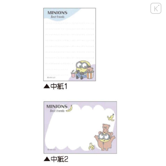 Japan Minions Mini Notepad - Minions : Bob & Tim Best Friend - 2