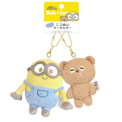 Japan Minions Mascot Holder Connecting Set - Minions : Bob & Tim