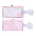 Japan Sanrio Matching Chibi Memo Pad With Ballchain - My Melody : White Strawberry Tea Time - 4