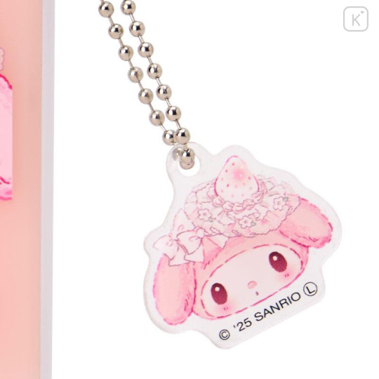 Japan Sanrio Folding Stand Mirror - My Melody : White Strawberry Tea Time - 4