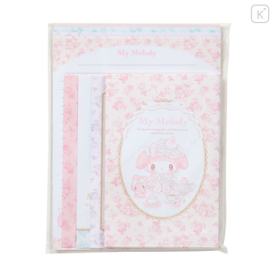 Japan Sanrio Letter Envelope Set - My Melody : White Strawberry Tea Time - 1
