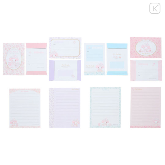 Japan Sanrio Letter Envelope Set - My Melody : White Strawberry Tea Time - 2