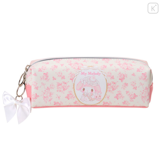Japan Sanrio Pen Pouch Pencil Case - My Melody : White Strawberry Tea Time - 1