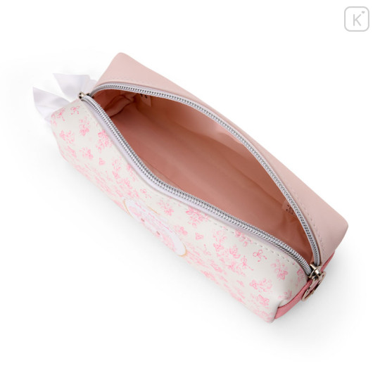 Japan Sanrio Pen Pouch Pencil Case - My Melody : White Strawberry Tea Time - 3