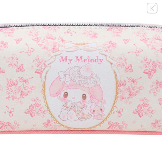 Japan Sanrio Pen Pouch Pencil Case - My Melody : White Strawberry Tea Time - 4