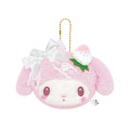 Japan Sanrio Plush Mirror - My Melody : White Strawberry Tea Time - 1