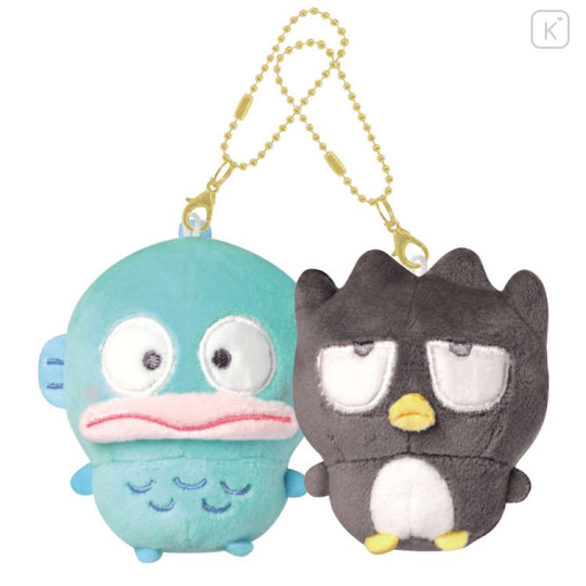 Japan Sanrio Mascot Holder Connecting Set - Badtz-maru & Hangyodon : Marumochi - 1