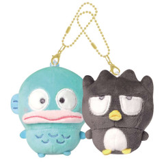 Japan Sanrio Mascot Holder Connecting Set - Badtz-maru & Hangyodon : Marumochi
