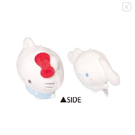 Japan Sanrio Mascot Holder Connecting Set - Cinnamoroll & Hello Kitty : Marumochi - 2