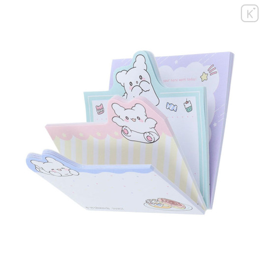 Japan Sanrio Die-cut Sticky Notes - Hanamaruobake : Sweet Reward Blue - 3