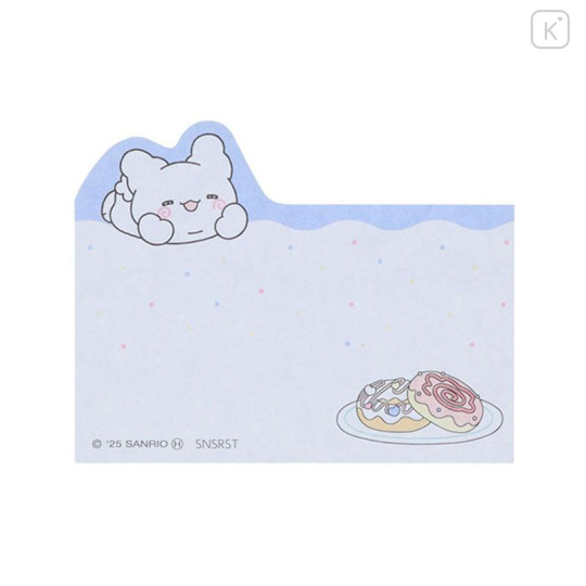 Japan Sanrio Die-cut Sticky Notes - Hanamaruobake : Sweet Reward Blue - 4