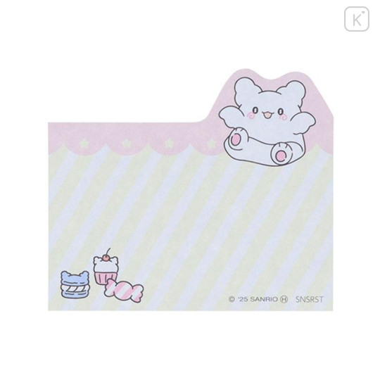 Japan Sanrio Die-cut Sticky Notes - Hanamaruobake : Sweet Reward Blue - 5