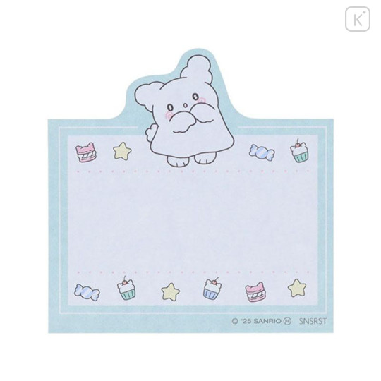 Japan Sanrio Die-cut Sticky Notes - Hanamaruobake : Sweet Reward Blue - 6