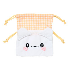 Japan Sanrio 2way Drawstring Shoulder Bag - Hanamaruobake : Gingham