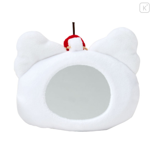 Japan Sanrio Plush Mirror - Hanamaruobake : Wink - 2