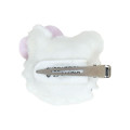 Japan Sanrio Original × Yoshitoku Retro Plush Collection Face-shaped Hair Clip - Hello Kitty : Creamy Cat - 5