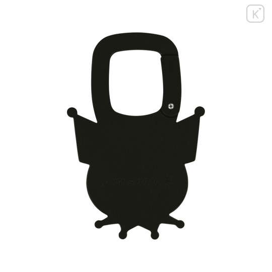 Japan Sanrio Aluminum Alloy Carabiner - Kuromi : Smile - 2