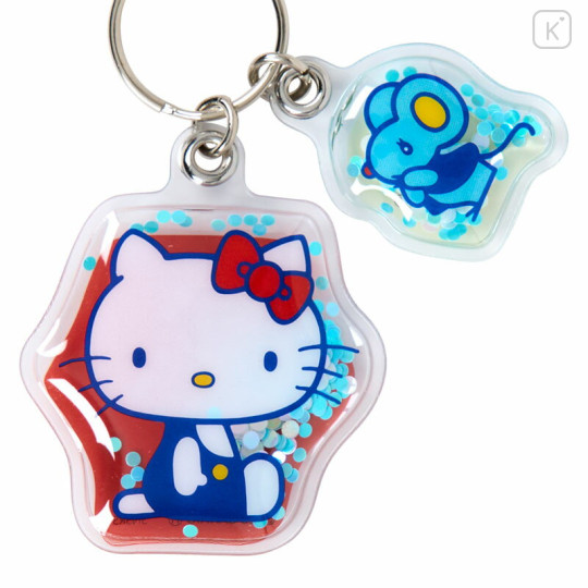 Japan Sanrio Sequins Keychain - Hello Kitty : Vintage Retro - 3