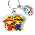 Japan Sanrio Sequins Keychain - Patty & Jimmy : Vintage Retro - 3