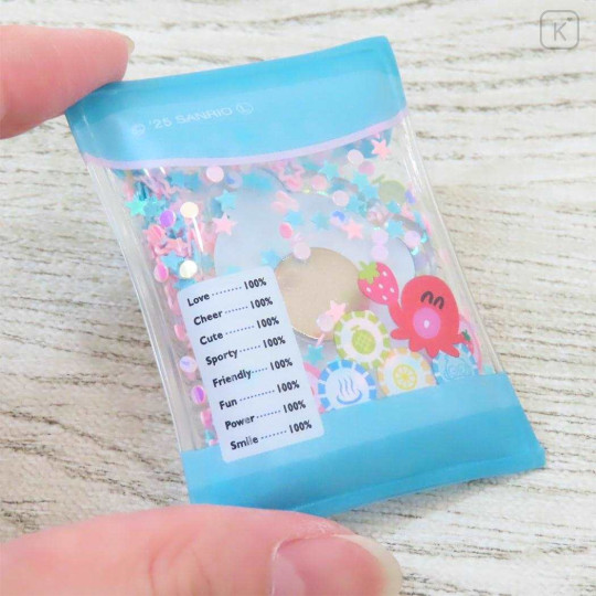 Japan Sanrio Sequins Shaka Shaka Magnet - Hangyodon : Candy - 2