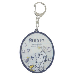 Japan Peanuts Shaka Shaka Keychain - Snoopy & Woodstock : Shower