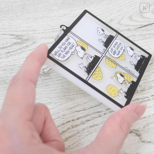 Japan Peanuts Shaka Shaka Keychain - Snoopy & Woodstock : New Year Plans - 2