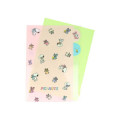 Japan Peanuts 5 Pockets A4 Index File Holder - Snoopy & Woodstock : Cuddly Bears Pink - 3