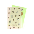 Japan Peanuts 5 Pockets A4 Index File Holder - Snoopy & Woodstock : Cuddly Bears Beige Brown - 3