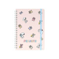 Japan Peanuts B6 Ring Notebook - Snoopy & Woodstock : Cuddly Bears Pink - 1
