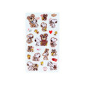 Japan Peanuts Puffy Sticker - Snoopy & Woodstock : Cuddly Bears Beige Brown - 2