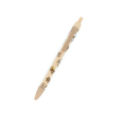 Japan Peanuts Ballpoint Pen - Snoopy & Woodstock : Cuddly Bears Beige Brown