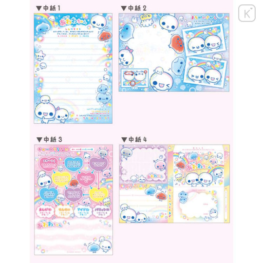 Japan Kamio A6 Notepad - Pukupuku Awawa-chan : Heisei Retro - 2