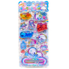 Japan Kamio Water Puffy Sticker - Pukupuku Awawa-chan : Heisei Retro