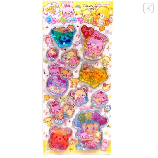 Japan Kamio Water Puffy Sticker - Charming Pops : Heisei Retro - 1