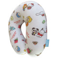 Japan Sanrio × Swimmer Travel Fluffy Neck Pillow Cushion - Characters White Retro - 2